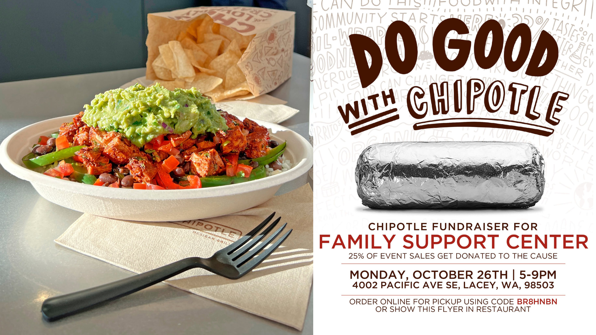 Chipotle Fundraiser Banner